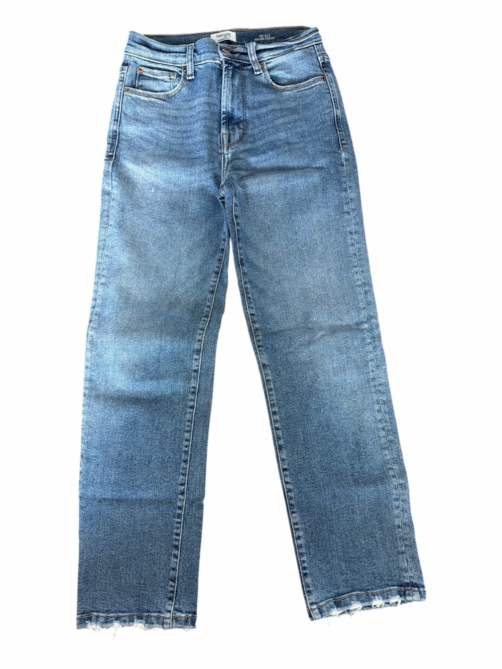 Kensie The Ella High Rise Straight Medium Wash Distressed 0/25